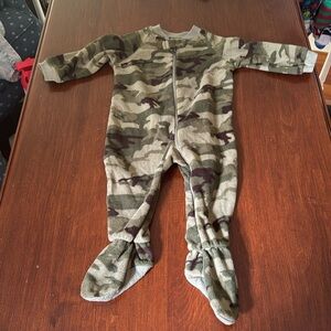Camouflage Baby Fleece Footie Pajamas